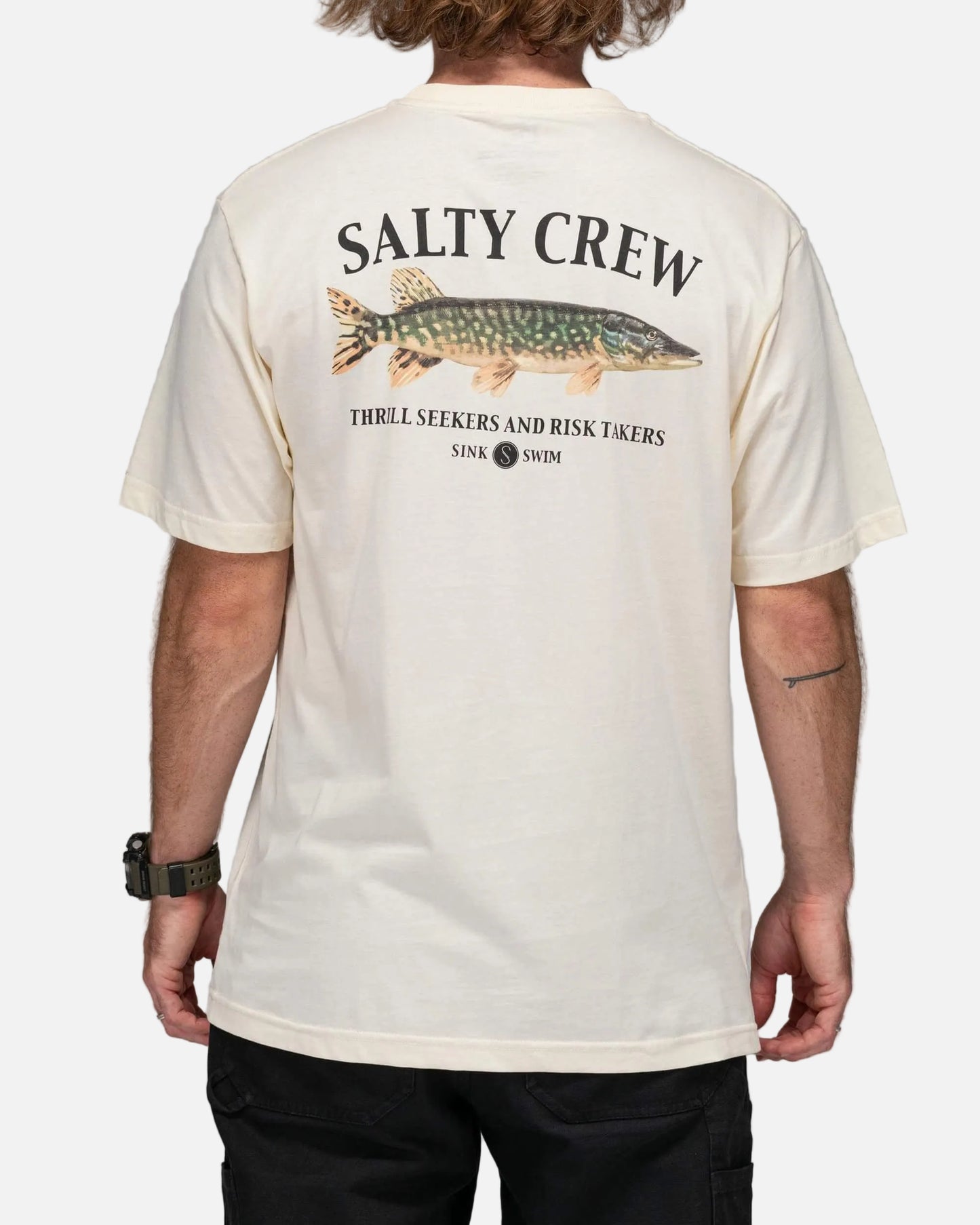 Salty crew T-SHIRTS S/S EURO PIKE PREMIUM S/S TEE - Bone in Bone