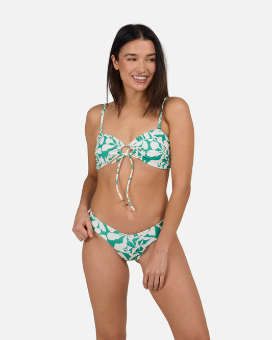 Salty crew SWIMWEAR Optical Bandeau - Kelly Green in Kelly Green