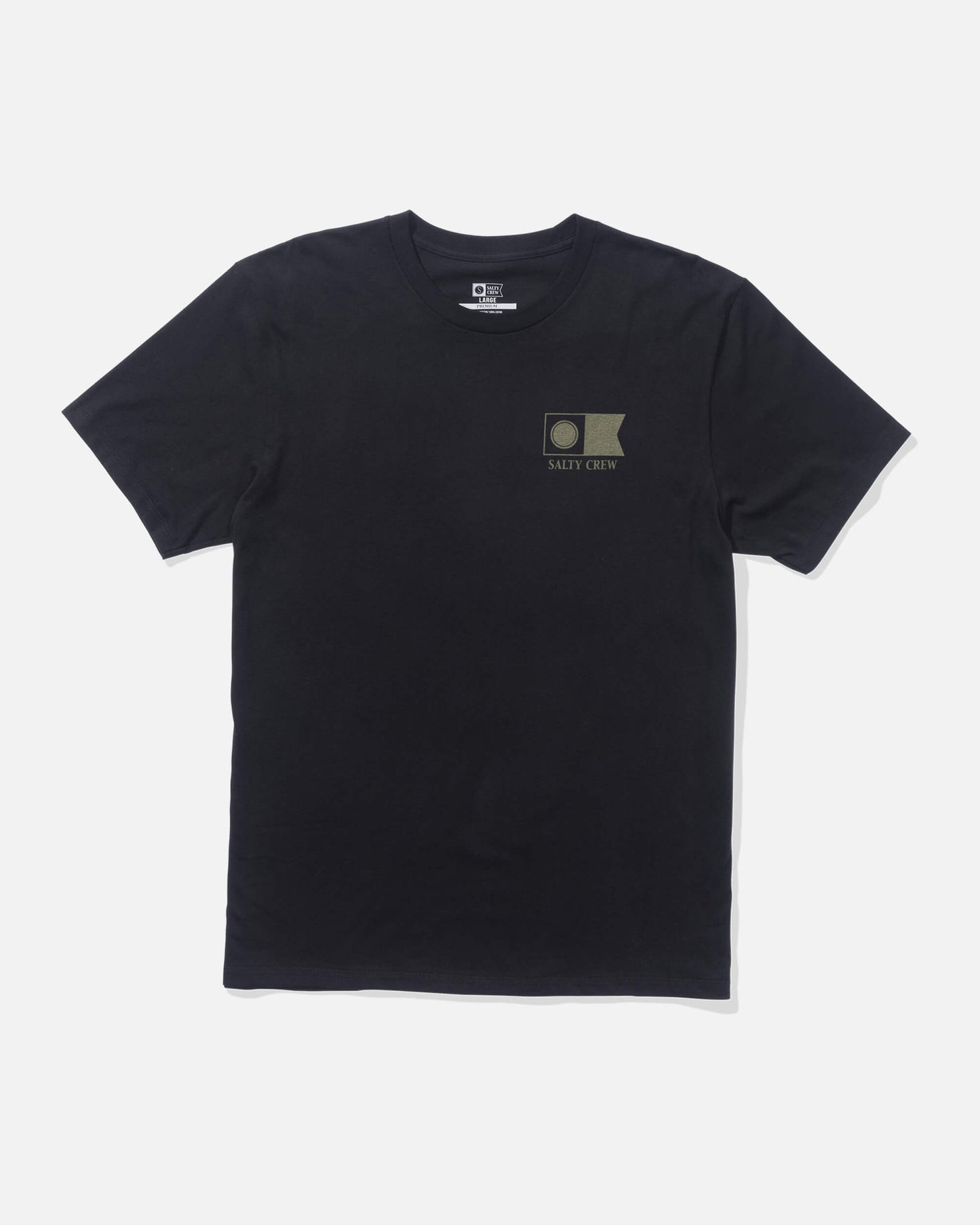 Salty crew T-SHIRTS S/S Flagship Ss Tee - Black in Black
