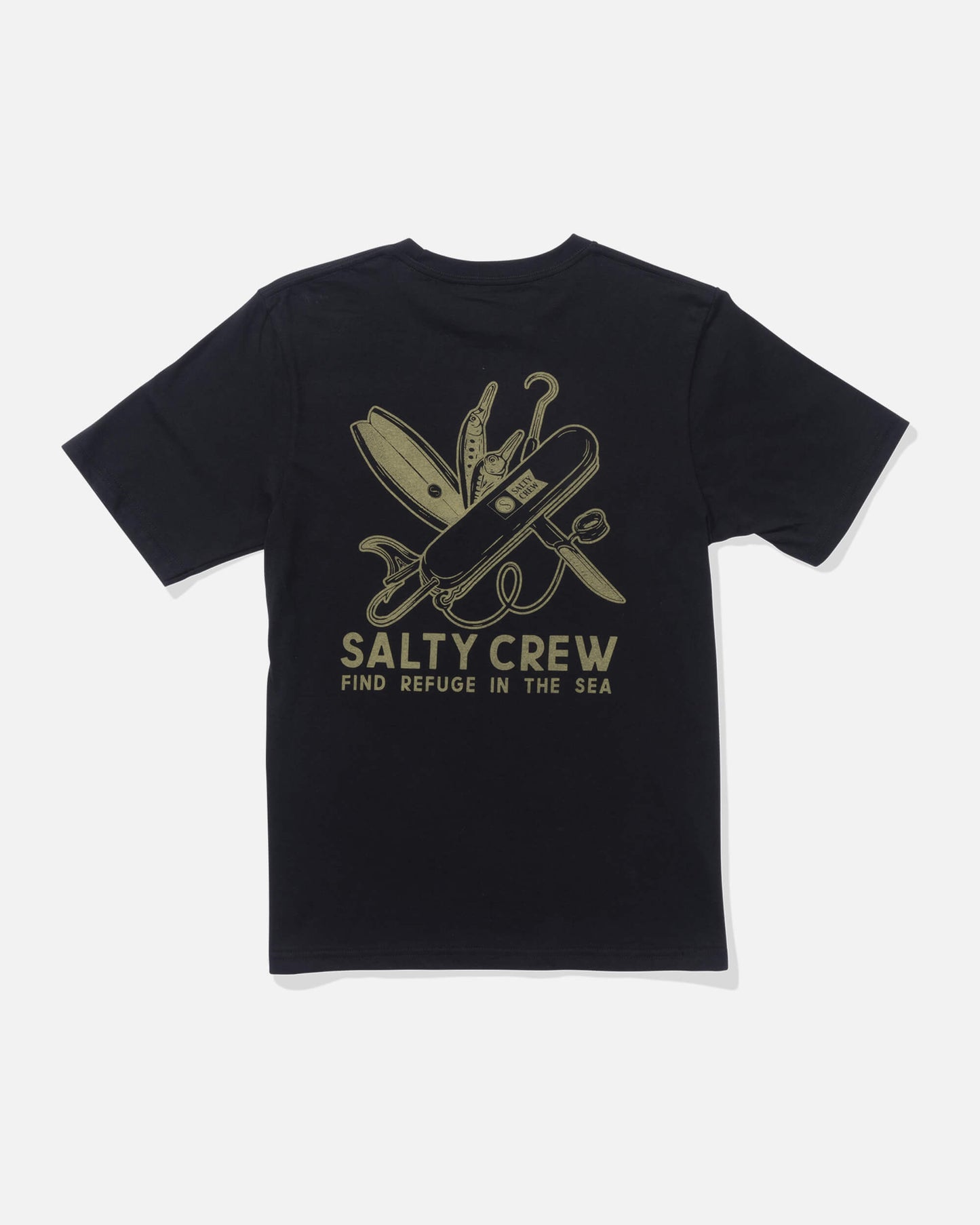 Salty crew T-SHIRTS S/S Pocket Knife Ss Tee Kids - Black in Black