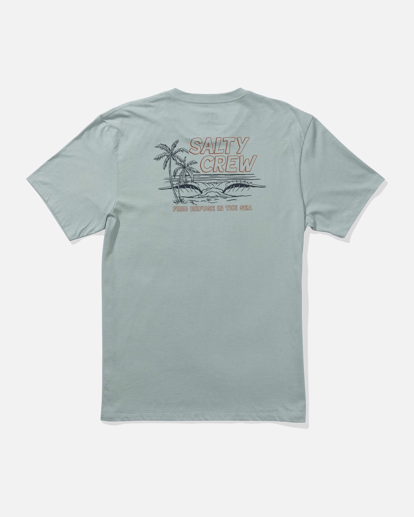 Salty crew T-SHIRTS S/S A Frame Ss Tee - Mackerel in Mackerel