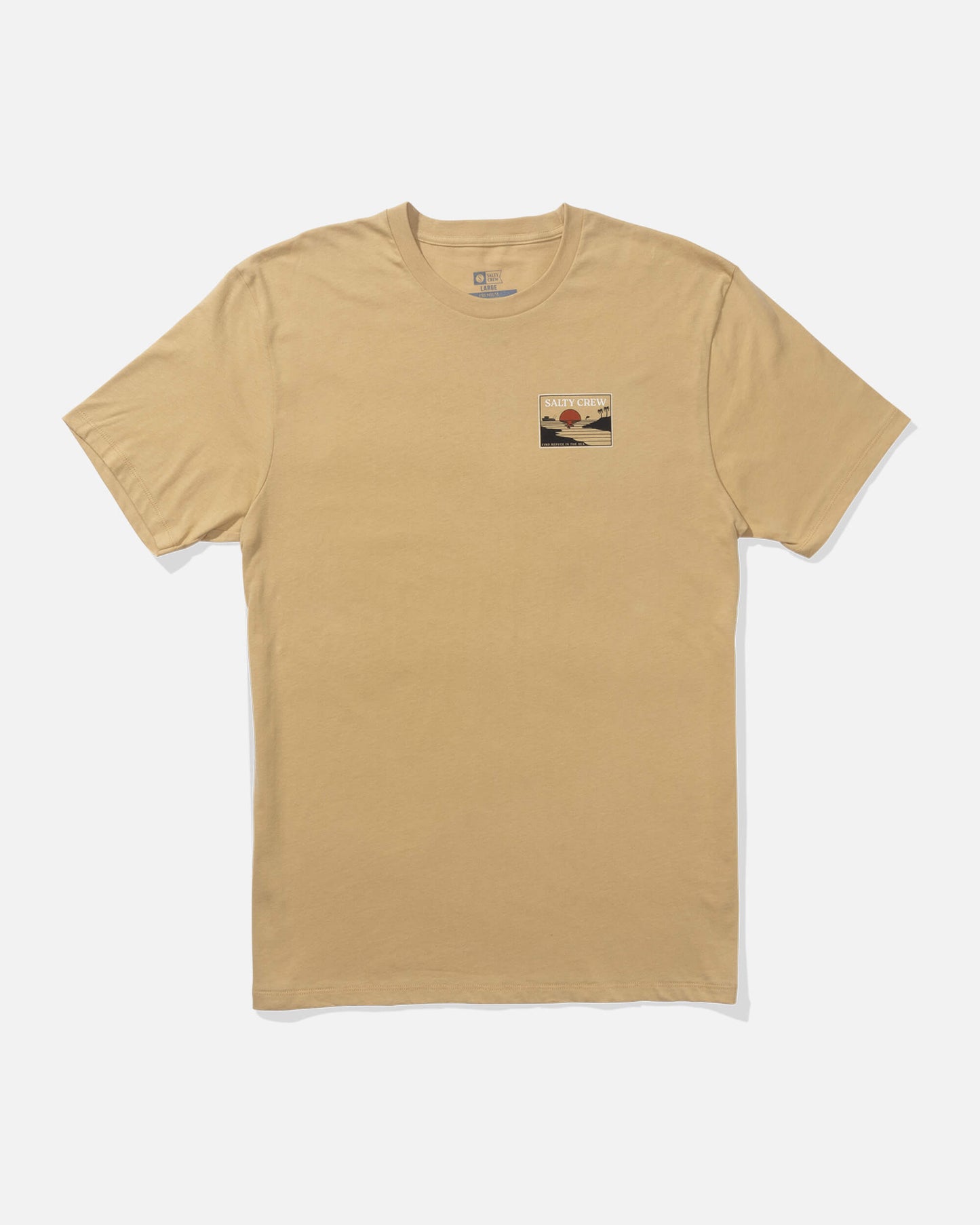 Salty crew T-SHIRTS S/S Reflection Ss Tee - Khaki in Khaki