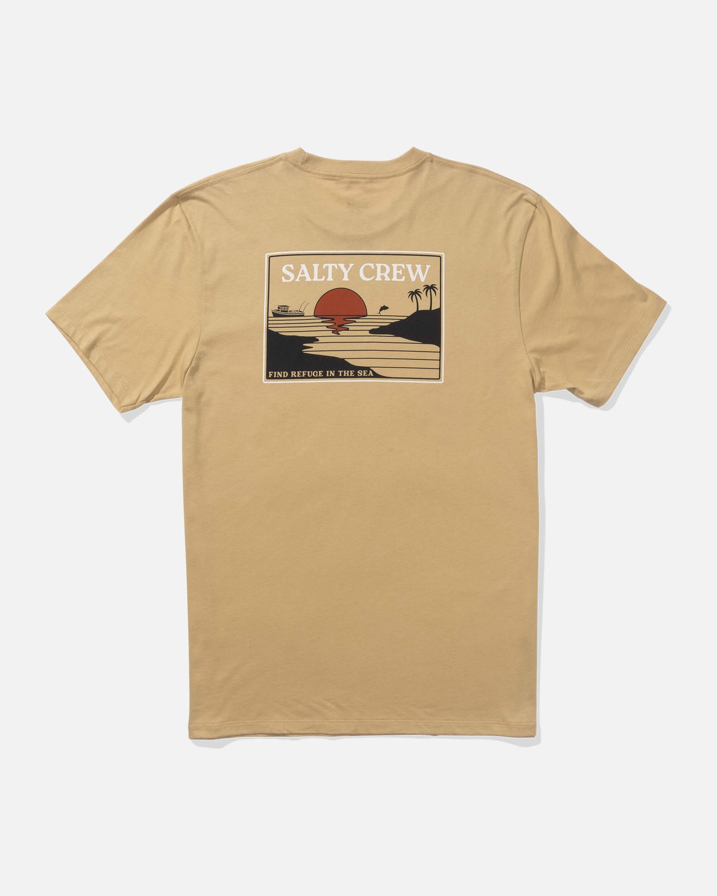 Salty crew T-SHIRTS S/S Reflection Ss Tee - Khaki in Khaki