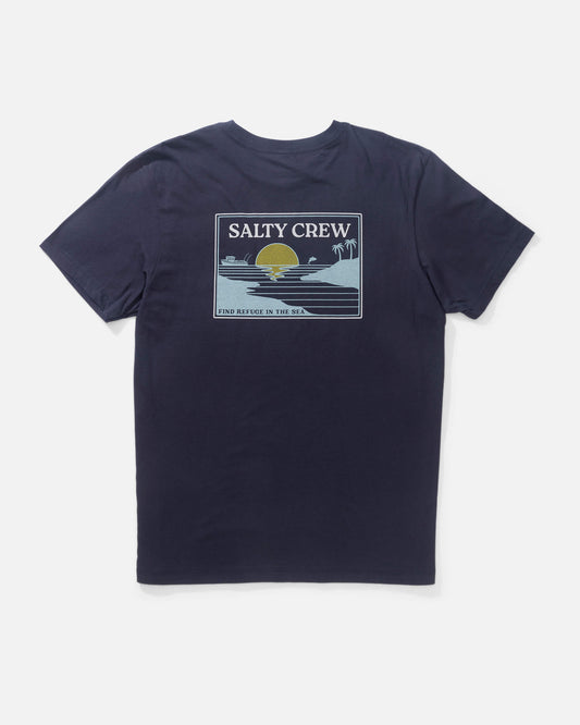 Salty crew T-SHIRTS S/S Reflection Ss Tee - Navy in Navy