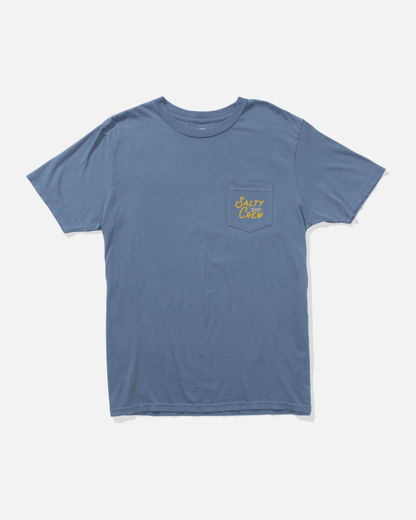 Salty crew T-SHIRTS S/S Splice Vintage Pocket Tee - Slate in Slate