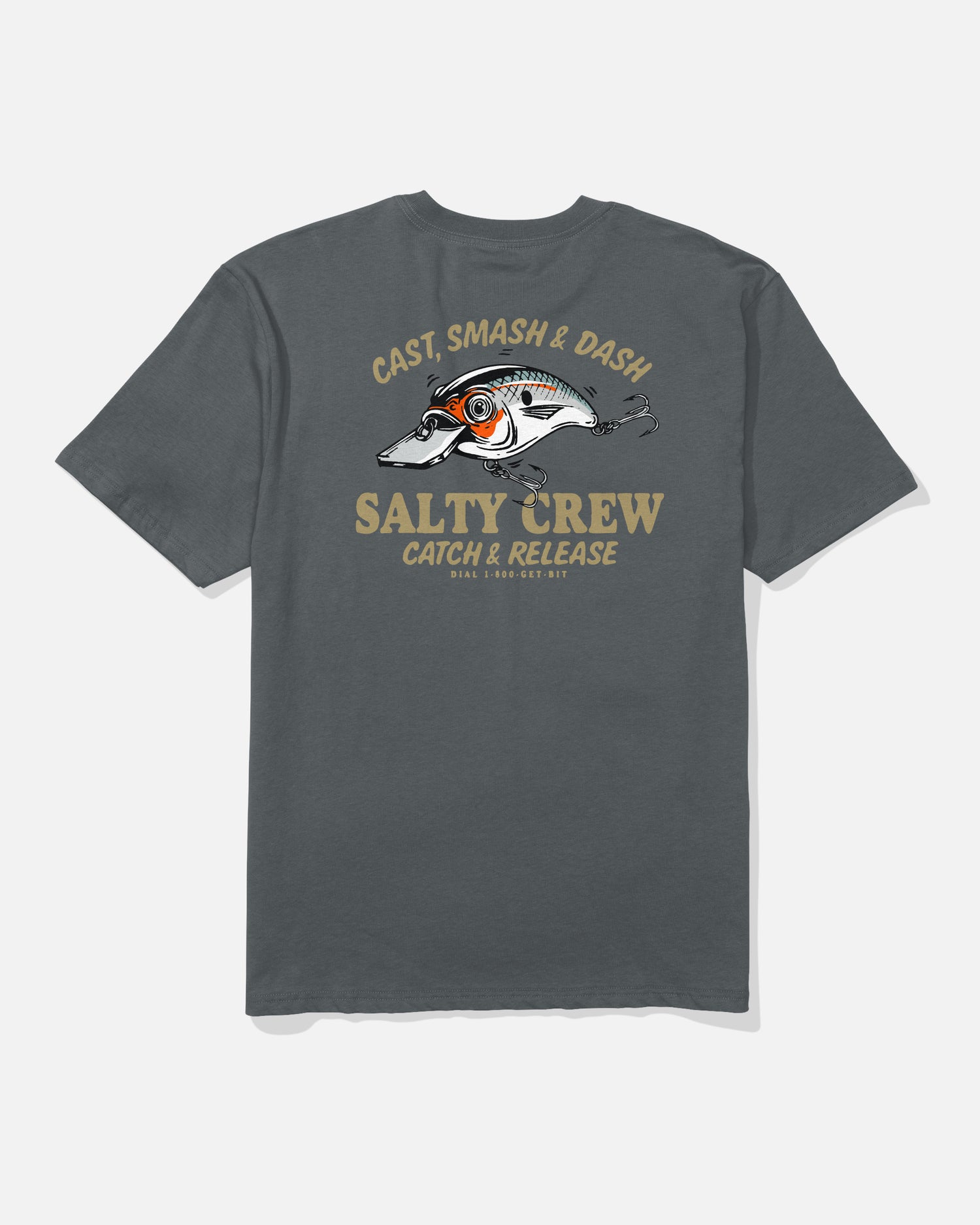 Cast Life Classic Ss Tee - Charcoal