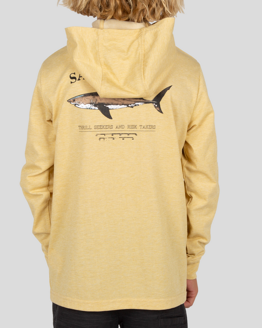 Bruce  Hood Tech Tee Kids - Kelp Green