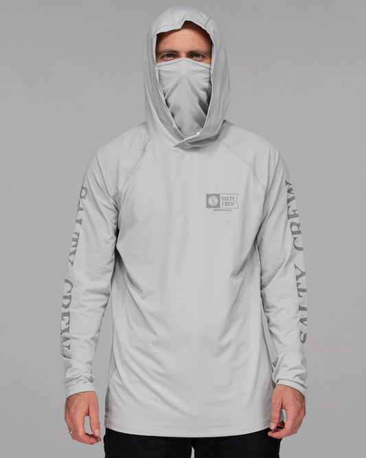 Salty crew SUN PROTECTION Alpha Flag Pinnacle Uv Hd Mask - Gray Upf 50+ in GRAY
