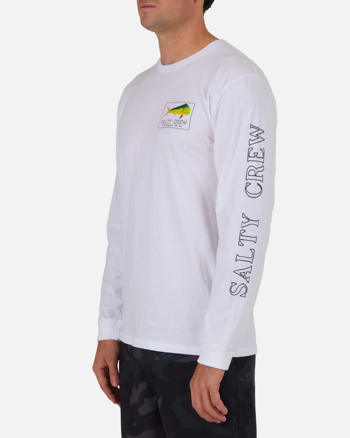 Salty Crew Men - Golden Mahi Premium L/S Tee - White