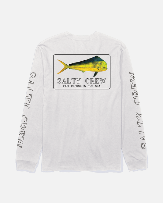 Golden Mahi Premium L/S Tee - White