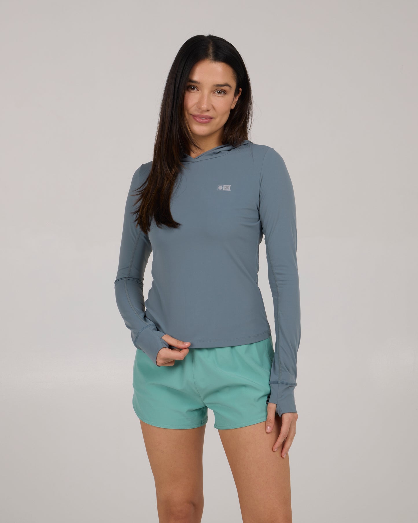 Alpha Hooded Rashguard - Fin Blue