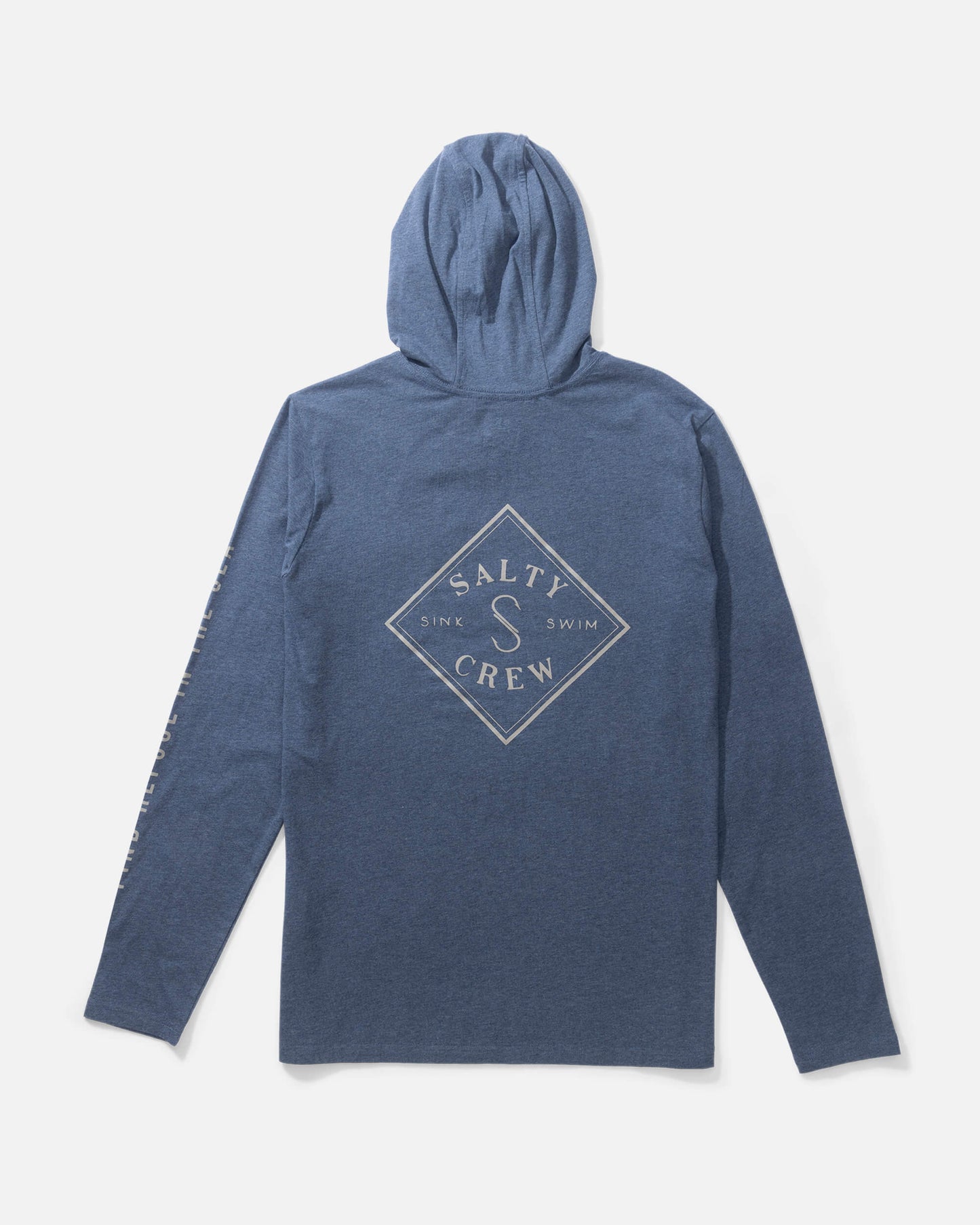 Salty crew SUN PROTECTION Tippet Hood Tech Tee - Navy in Navy