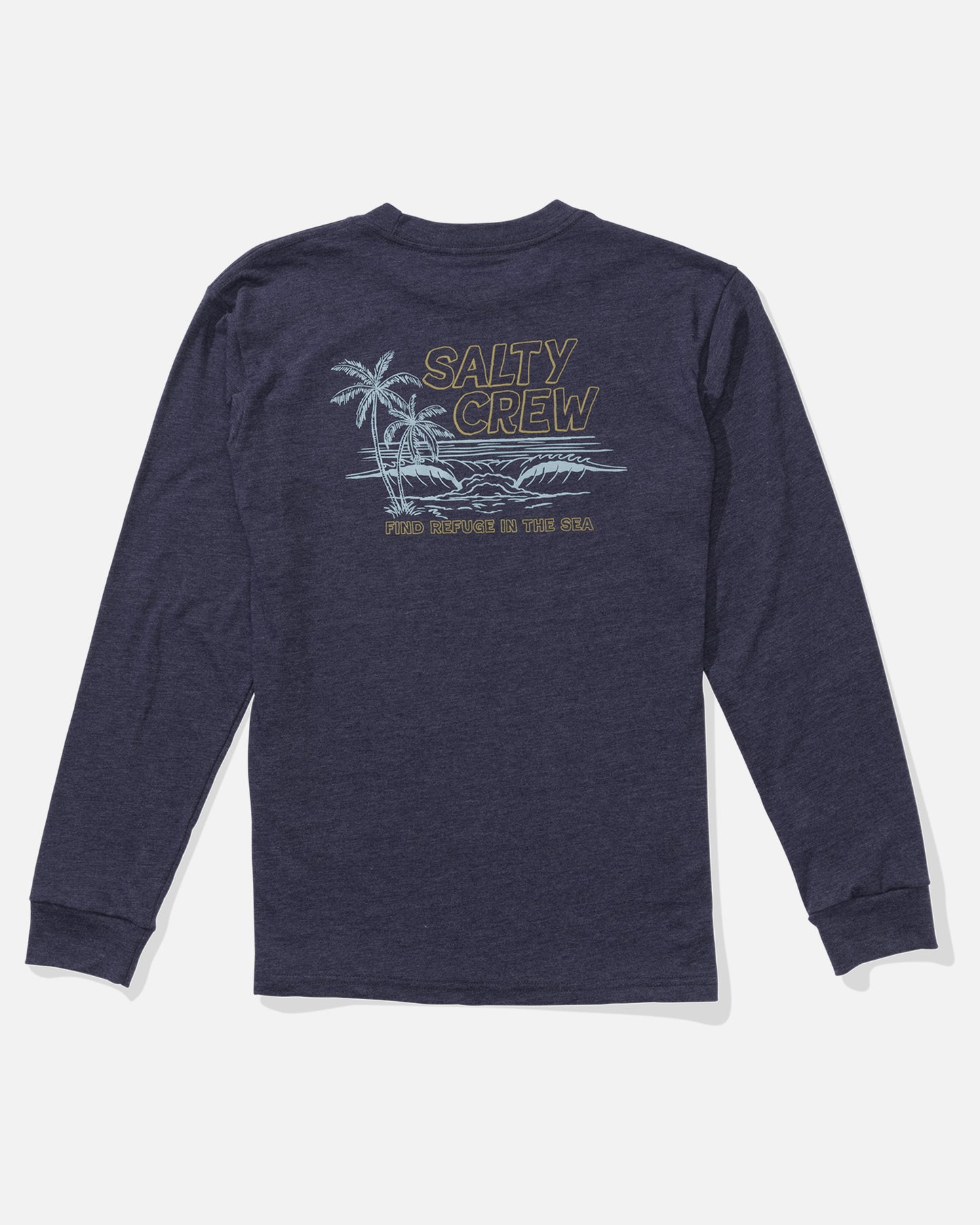 A Frame  Ls Tee Kids - Navy Heather