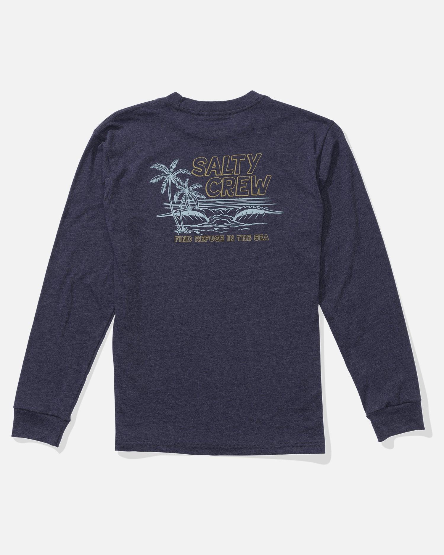 A Frame  Ls Tee Kids - Navy Heather