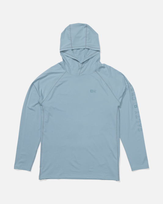 Apex Perforated Sunshirt - Mineral Blue