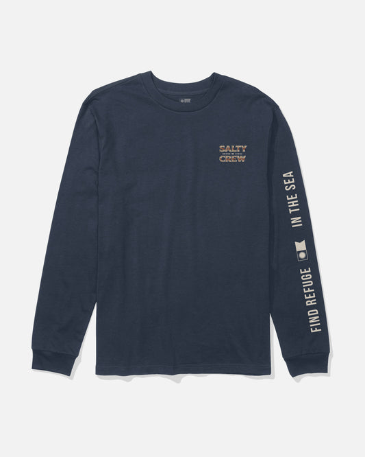 Offset Ls Tee - Navy