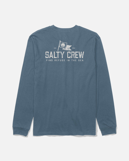 Flag Day Ls Tee - Slate