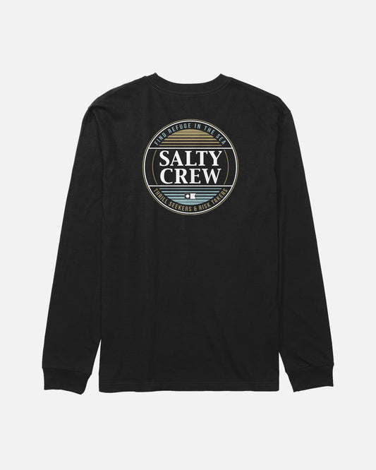 Simple Fade  Ls Tee Kids - Black