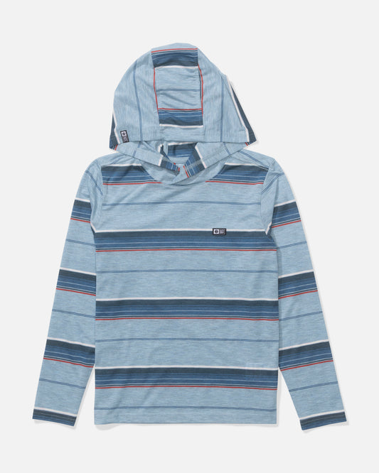 Seaway Uv Hoodie Kids - Mineral Blue