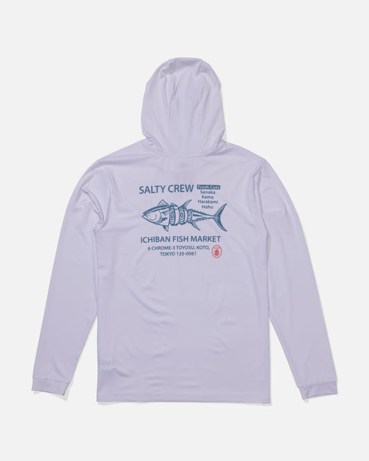 Fish Market Hood Sunshirt - White