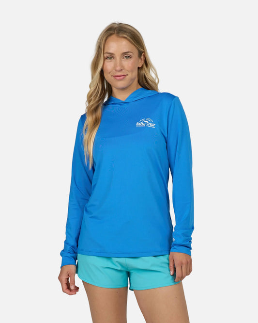 Unscripted Hooded Sunshirt - Bold Blue