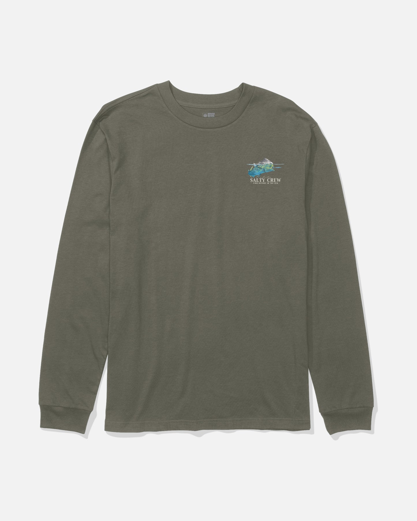 Mahi Surface Ls Tee - Dusty Olive