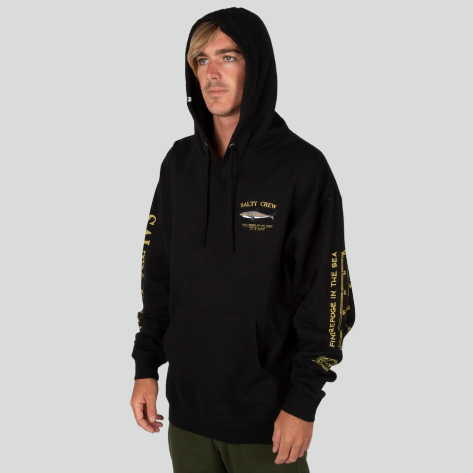 Bruce Hood Fleece - Black