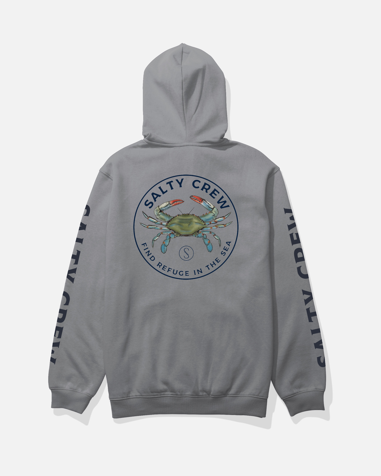 Blue Crabber Hood Fleece - Quarry