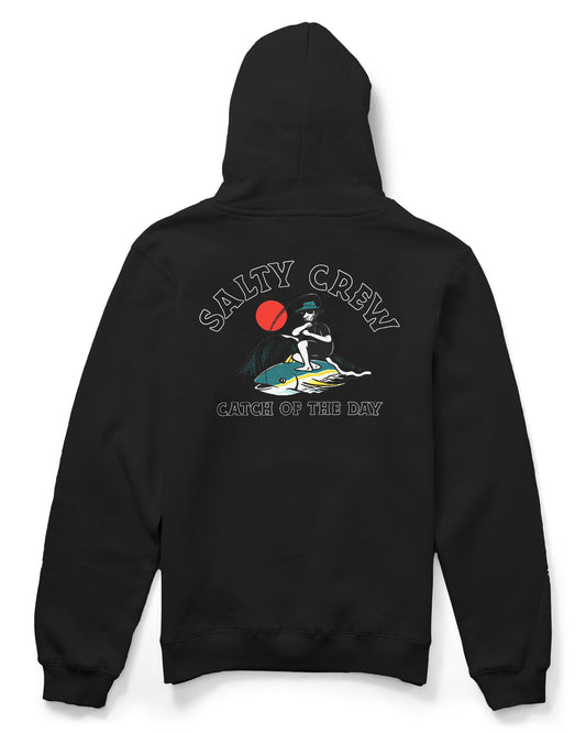 Catch Of The Day  Hood Flc Kids - Black