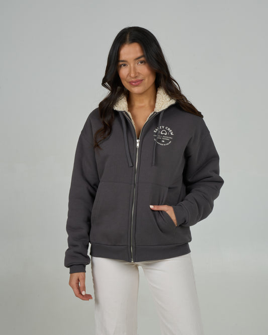 Chompers Zip Hoody - Charcoal