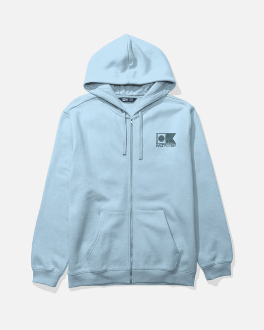 Stitched Zip Fleece - Clear Sky