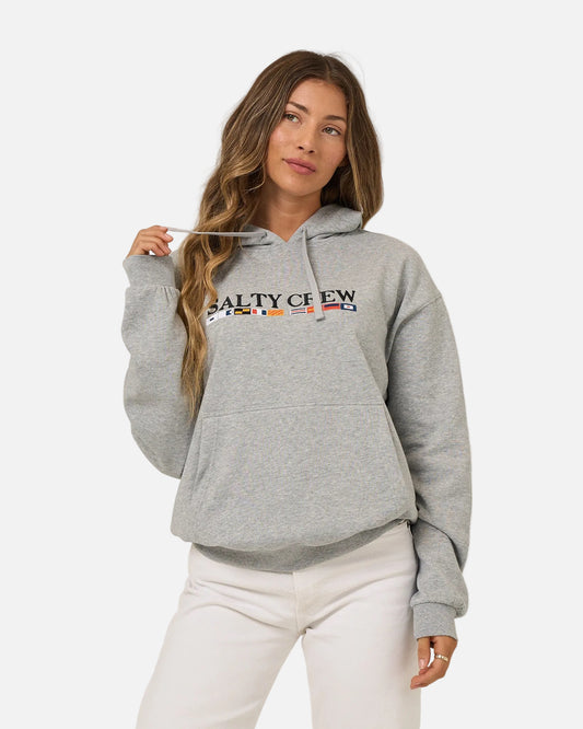 Flag Hoodie - Athletic Heather