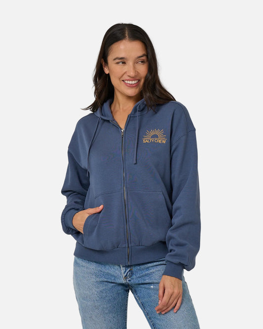 First Place Hooded Zip - Vintage Indigo