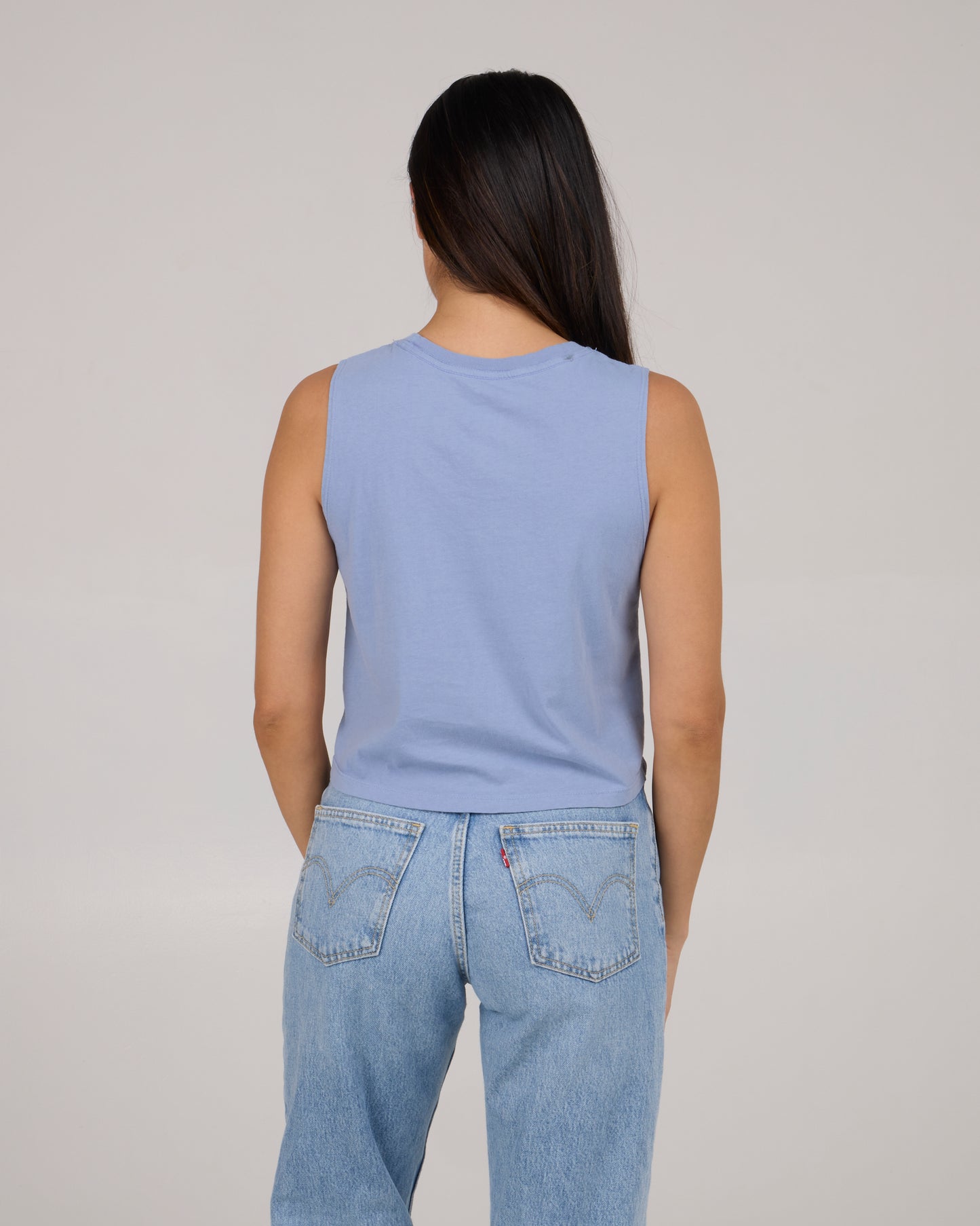 Sea Life Cropped Tank - Violet Blue