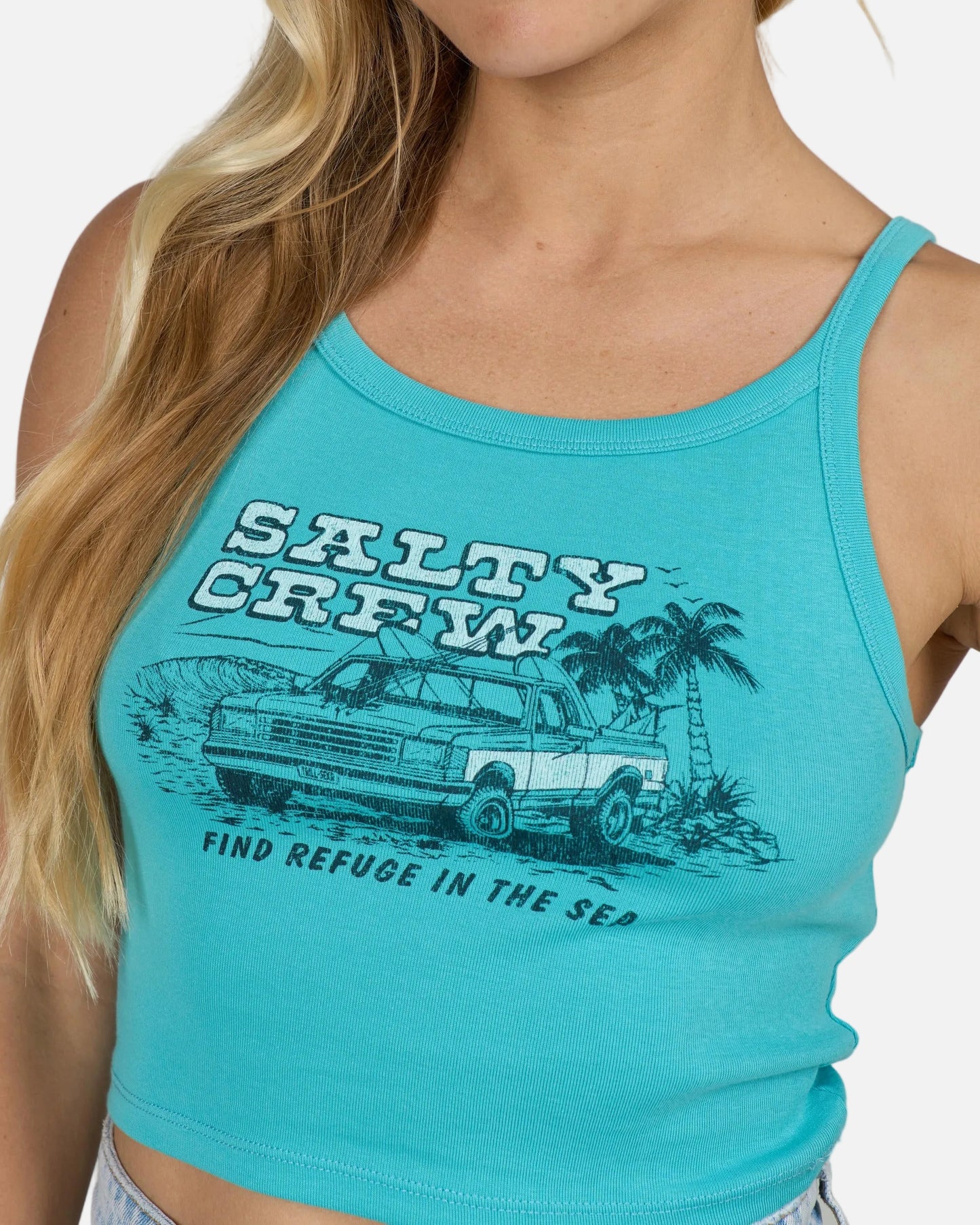 Truck Stop Tank - Turquoise