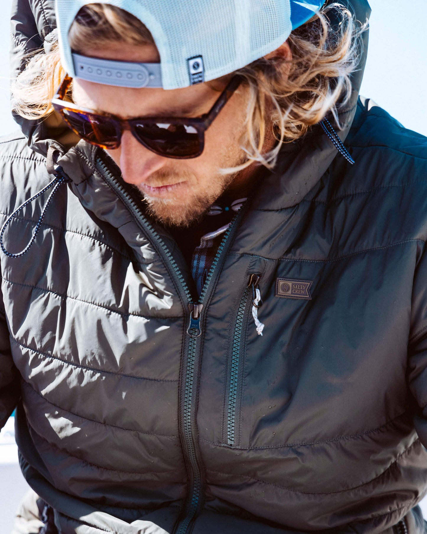 Salty crew JACKETS Barrier 2.0 Puff Jacket - Black in Black