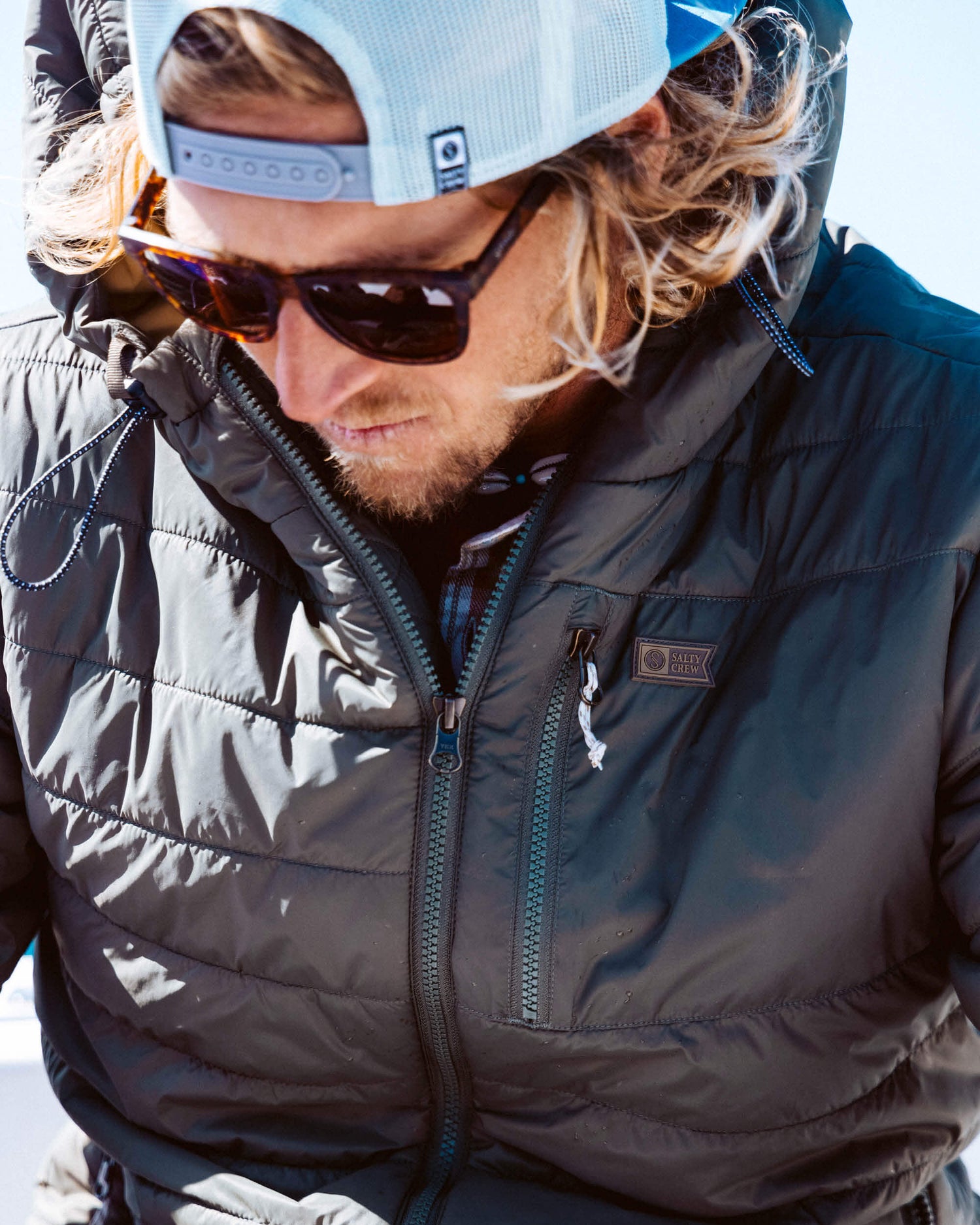 Salty crew JACKETS Barrier 2.0 Puff Jacket - Black in Black