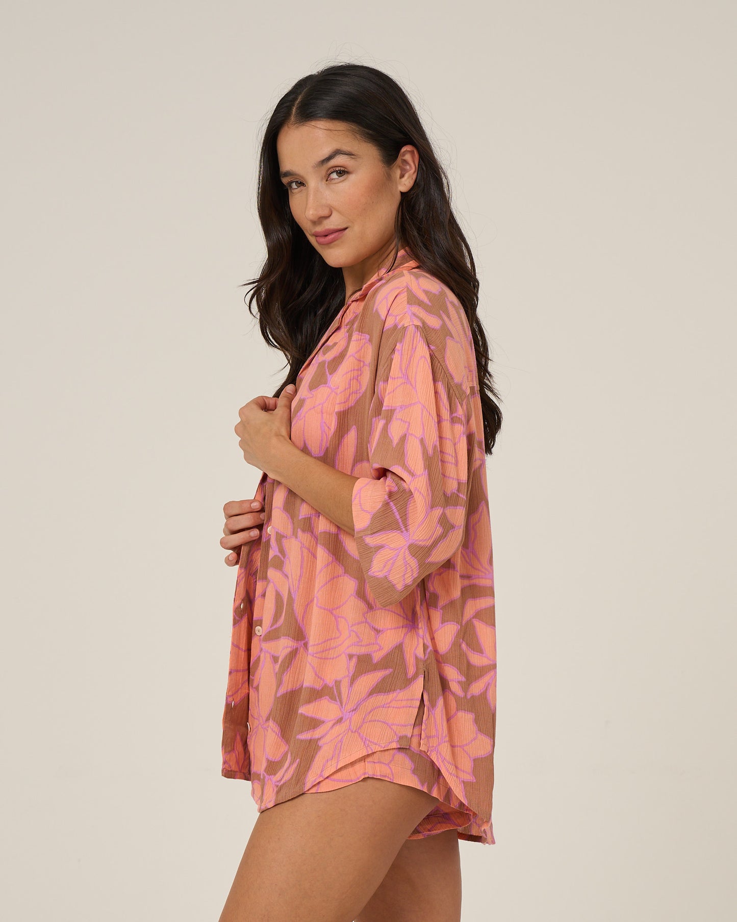 Rose Parade Tunic - Mocha