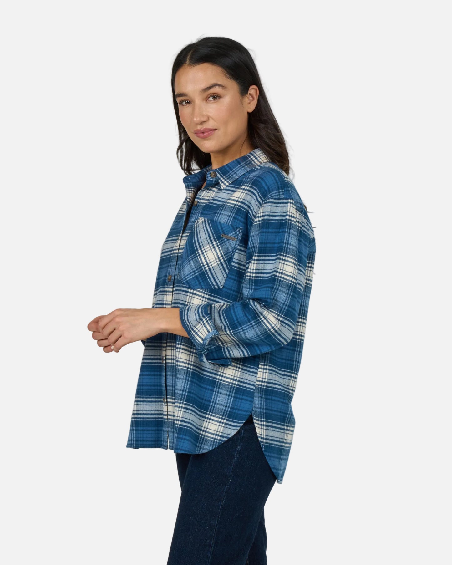 Shore Break Flannel - Midnight Navy