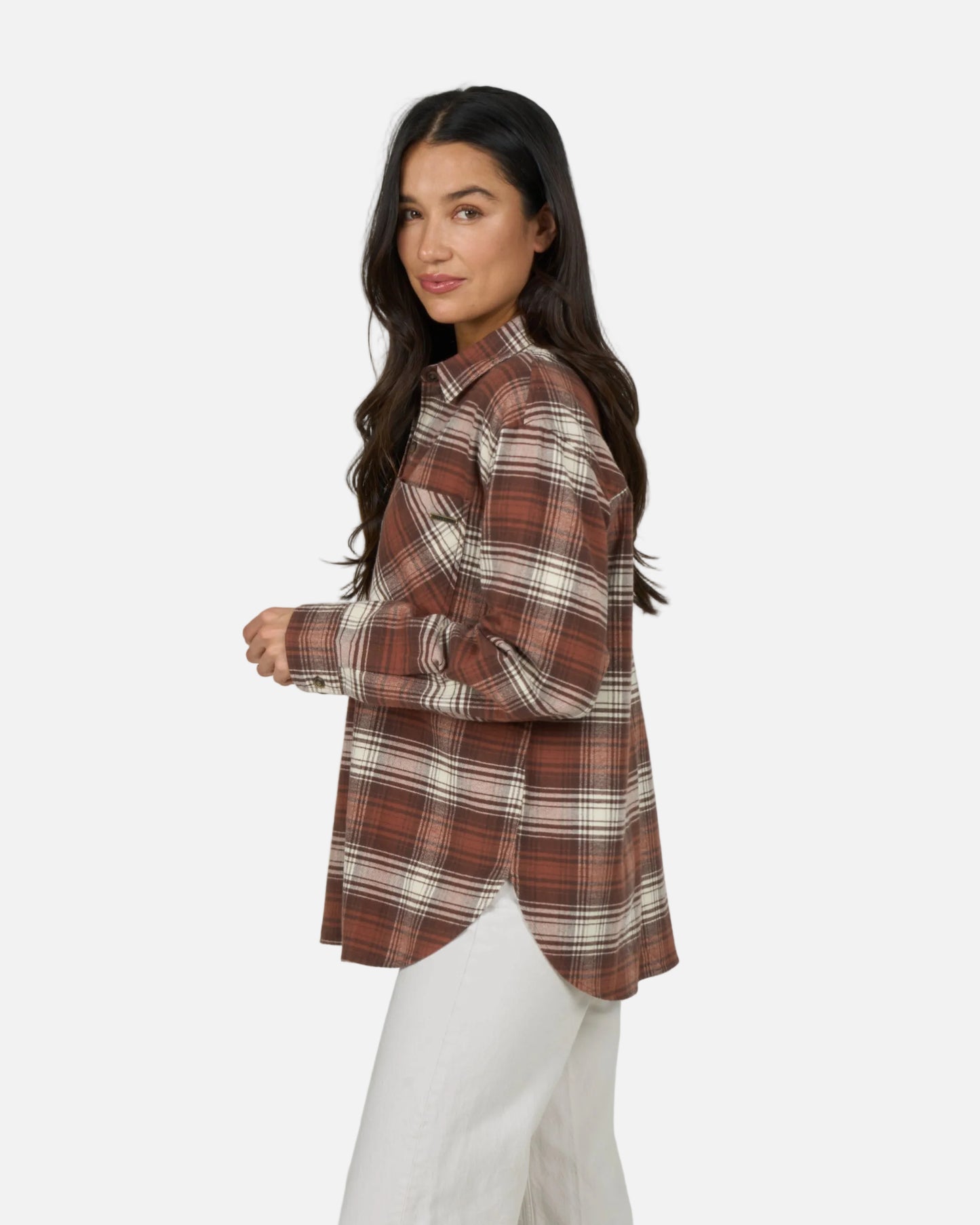 Shore Break Flannel - Rustic Red