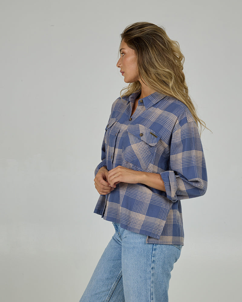 Nomad Flannel - Dusty Blue