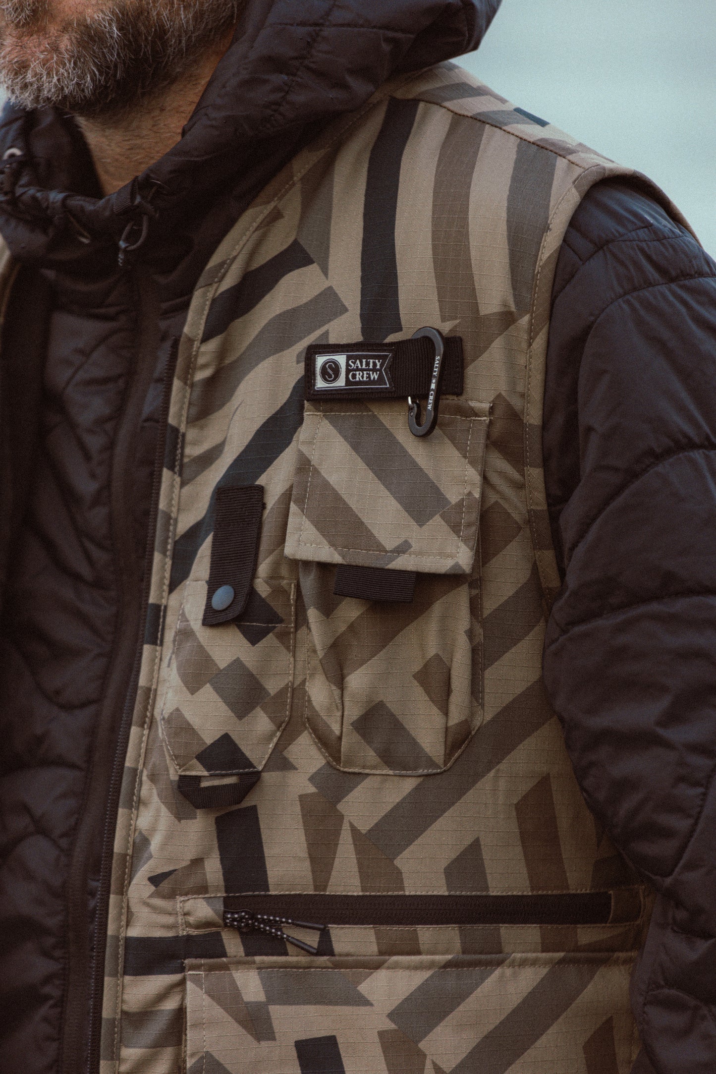 Stream Tech Vest - Khaki Dazzle