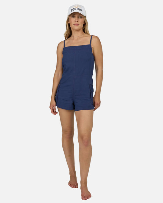 Driftwood Romper - Bright Navy