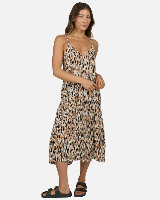 Dreamland Midi Dress - Sand Bar