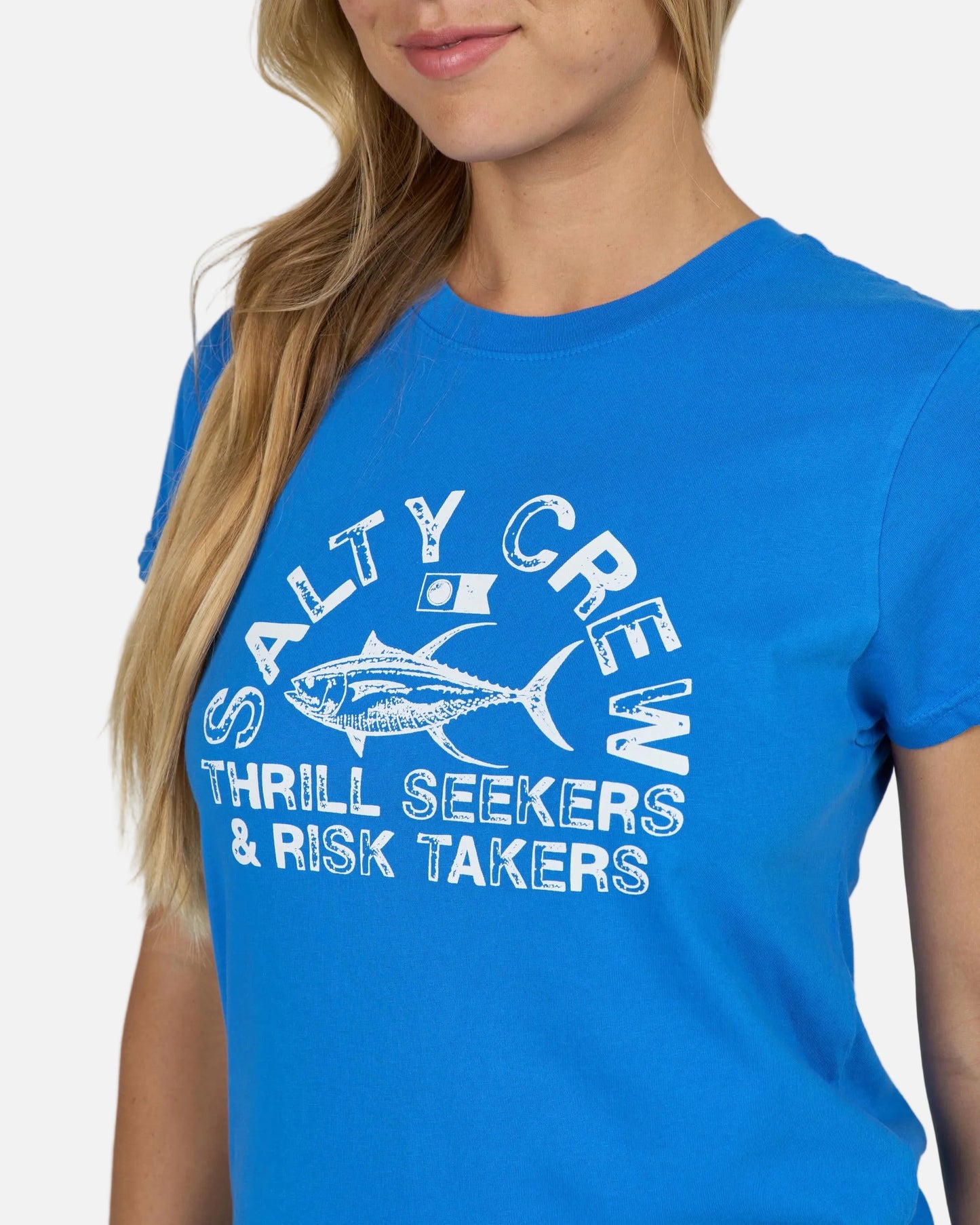 Stamped Modern Tee - Bold Blue