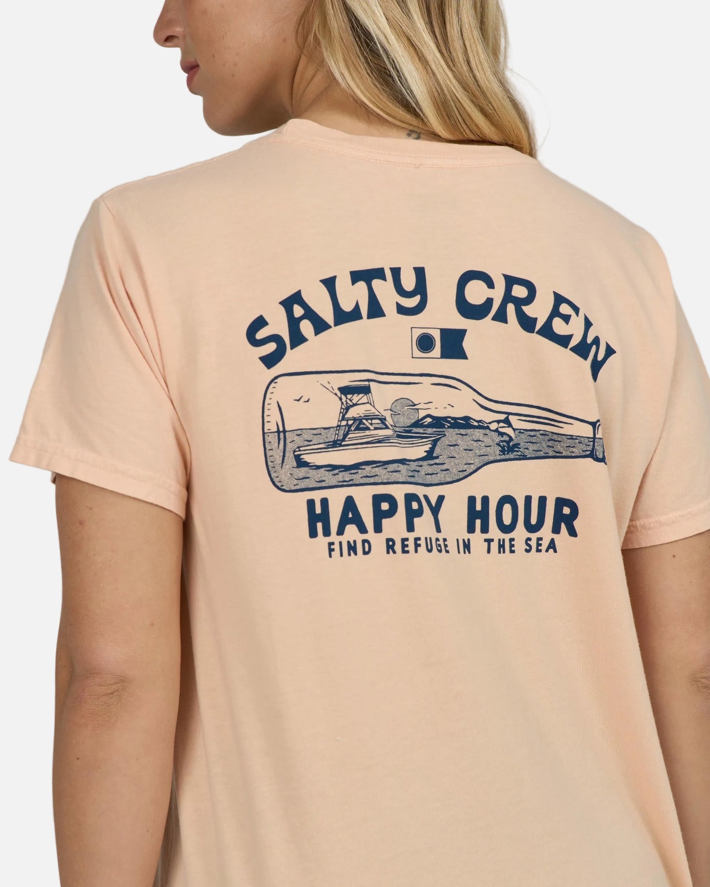 Happy Hour B.f. Tee - Apricot