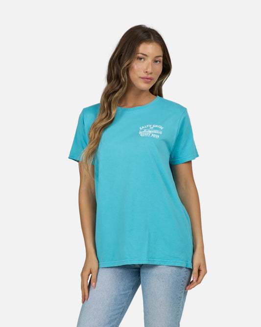 Happy Hour B.f. Tee - Turquoise