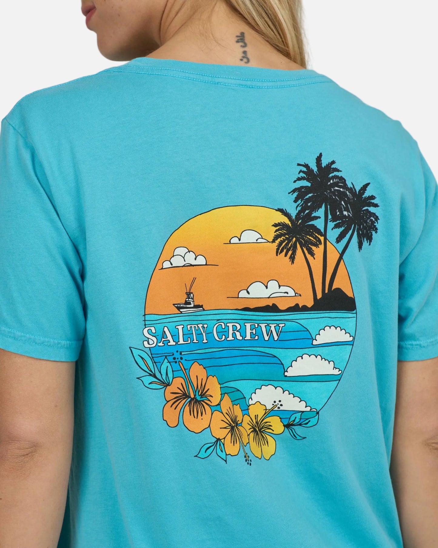 Sunset B.f. Tee - Turquoise