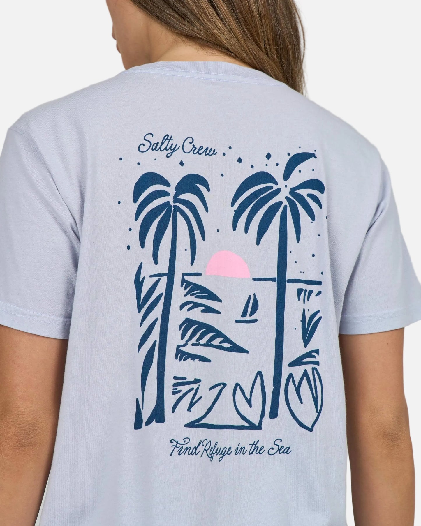 Geo Palm B.f. Tee - Fog