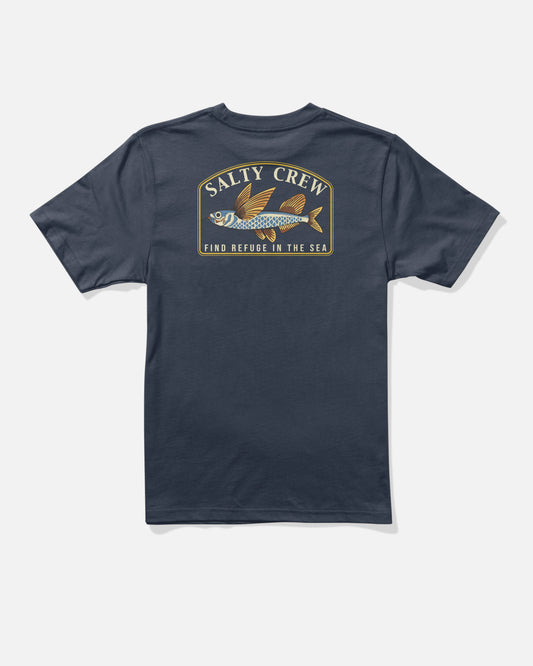 Fly Home Ss Tee Kids - Navy